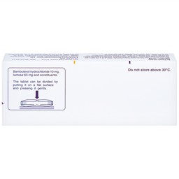 Thuốc Bambec 10mg AstraZeneca điều trị hen phế quản, co thắt phế quản (3 vỉ x 10 viên)