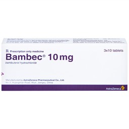 Thuốc Bambec 10mg AstraZeneca điều trị hen phế quản, co thắt phế quản (3 vỉ x 10 viên)