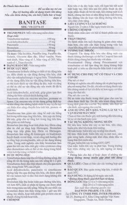 Thuốc Banitase Phil Inter điều trị khó tiêu đầy hơi (20 vỉ x 5 viên)