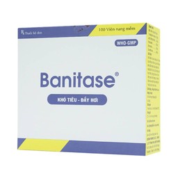 Thuốc Banitase Phil Inter điều trị khó tiêu đầy hơi (20 vỉ x 5 viên)