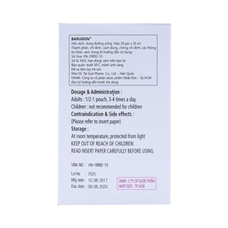 Hỗn dịch Barudon Susp Clesstra giảm đau nhanh trong viêm dạ dày, loét dạ dày - tá tràng (20 gói x 10ml)