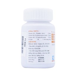 Thuốc Betalgine Nadyphar điều trị thiếu vitamin B1, B6, B12 (80 viên)