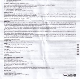 Thuốc Betaserc 24mg Abbott điều trị hội chứng Meniere (5 vỉ x 10 viên)