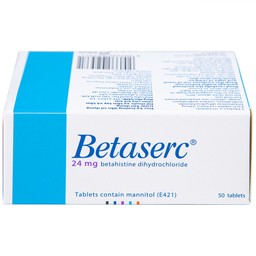 Thuốc Betaserc 24mg Abbott điều trị hội chứng Meniere (5 vỉ x 10 viên)