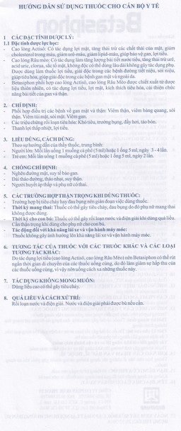 Dung dịch Betasiphon Nadyphar lợi tiểu, giải độc (18 ống x 5ml)