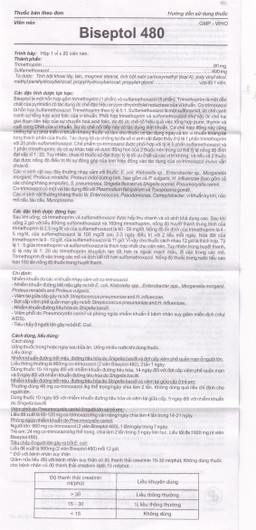 Thuốc Biseptol Pharbaco điều trị nhiễm khuẩn do các vi khuẩn nhạy cảm (1 vỉ x 20 viên)