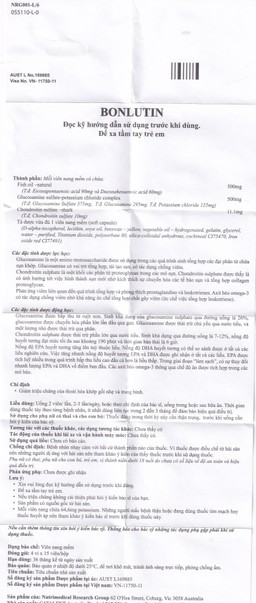 Thuốc Bonlutin Catalent giảm triệu chứng của thoái hóa khớp gối nhẹ và trung bình (4 vỉ x 15 viên)