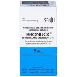 Thuốc nhỏ mắt Bronuck Senju Pharm điều trị viêm bờ mi, viêm kết mạc, viêm củng mạc (5ml)