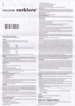 Dung dịch uống Calcium Corbière Sanofi điều trị thiếu canxi, loãng xương (3 vỉ x 10 ống x 10ml)