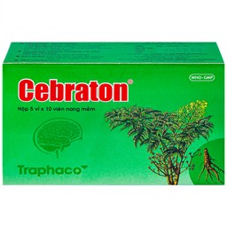 Thuốc Cebraton Traphaco bổ khí huyết, hoạt huyết dưỡng não (5 vỉ x 10 viên)