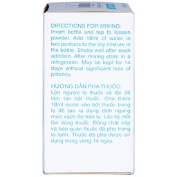 Bột pha hỗn dịch uống Ceclor 125mg Menarini điều trị nhiễm khuẩn (30ml)