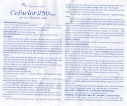 Bột pha hỗn dịch uống Cefaclor 250mg Domesco điều trị nhiễm khuẩn (10 gói)