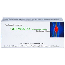 Thuốc Cefass 90mg Celogen giảm viêm khớp, viêm khớp dạng thấp (3 vỉ x 10 viên)