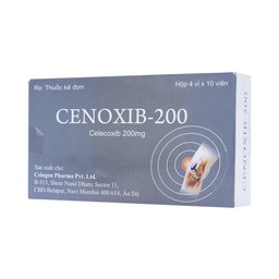 Thuốc Cenoxib-200 Celogen Pharma điều trị thoái hóa khớp, viêm khớp dạng thấp (4 vỉ x 10 viên)