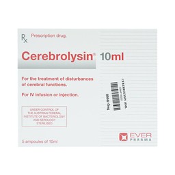 Thuốc tiêm Cerebrolysin 10ml điều trị rối loạn trí nhớ, sa sút trí tuệ (1 vỉ x 5 ống x 10ml)