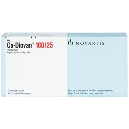 Thuốc Codiovan 160mg/25mg Novartis điều trị tăng huyết áp (2 vỉ x 14 viên)