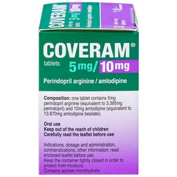 Thuốc Coveram 5mg/10mg Servier điều trị tăng huyết áp (30 viên)