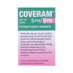 Thuốc Coveram 5mg/5mg Servier điều trị tăng huyết áp (30 viên)