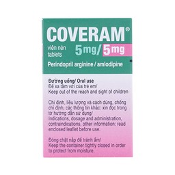 Thuốc Coveram 5mg/5mg Servier điều trị tăng huyết áp (30 viên)