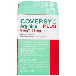 Thuốc Coversyl Plus 5mg/1.25mg Servier điều trị tăng huyết áp (30 viên)