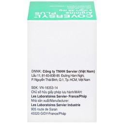 Thuốc Coversyl Plus 5mg/1.25mg Servier điều trị tăng huyết áp (30 viên)