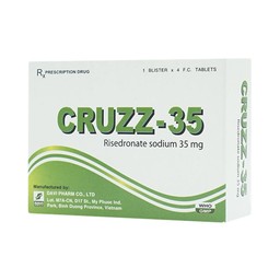 Thuốc Cruzz-35 Davi Pharm phòng ngừa và điều trị loãng xương (1 vỉ x 4 viên)