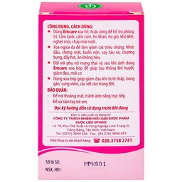 Dầu tràm Emcare cho bé ngừa cảm, xoa bóp giảm đau nhức (25ml)