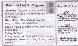 Dầu Phật Linh Trường Sơn điều trị cảm, ho, sổ mũi, nhức đầu, say nắng (10 chai x 1.5ml)