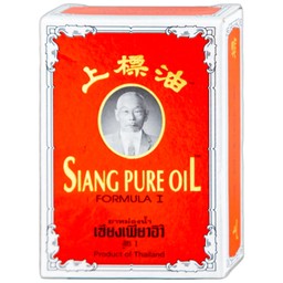 Dầu Siang Pure Oil Formula I giảm triệu chứng cảm lạnh, nhức đầu, chóng mặt, ngạt mũi (12 chai x 3ml)