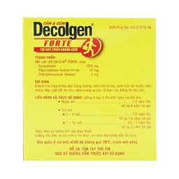Thuốc Decolgen Forte United điều trị các triệu chứng cảm thông thường, viêm mũi dị ứng (25 vỉ x 4 viên)