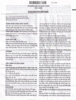 Thuốc Diamicron MR Servier điều trị tiểu đường típ 2 (2 vỉ x 30 viên)