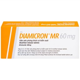 Thuốc Diamicron MR 60mg Servier điều trị tiểu đường típ 2 (2 vỉ x 15 viên)
