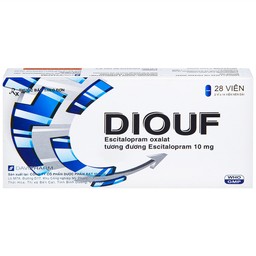 Thuốc Diouf Davipharm điều trị trầm cảm nặng, rối loạn hoảng loạn (2 vỉ x 14 viên)
