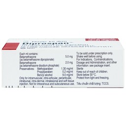 Thuốc tiêm Diprospan Injection (5+2)mg/ml Merck điều trị các bệnh cơ xương và mô mềm, dị ứng (1 ống x 1ml)