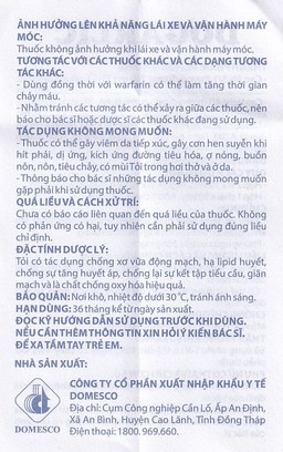 Thuốc Dogarlic Domesco điều trị tăng lipid máu, phòng ngừa xơ vữa động mạch (100 viên)