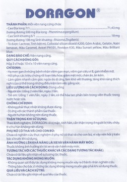 Thuốc Doragon Domesco hỗ trợ hạ men gan (10 vỉ x 10 viên)