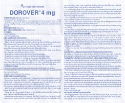 Thuốc Dorover 4mg Domesco điều trị tăng huyết áp, suy tim sung huyết (1 vỉ x 30 viên)