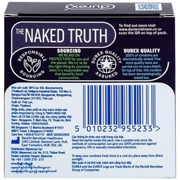 Bao cao su Durex Performa chứa nhiều gel làm mát, kéo dài thời gian quan hệ (3 cái)