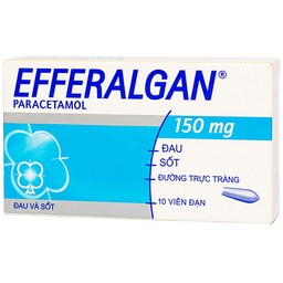 Thuốc đặt trực tràng Efferalgan 150mg UPSA SAS giảm đau, hạ sốt (2 vỉ x 5 viên)