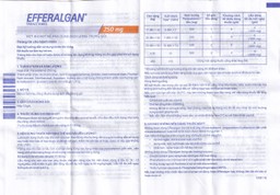 Bột sủi Efferalgan 250mg UPSA SAS giảm đau, hạ sốt (12 gói)