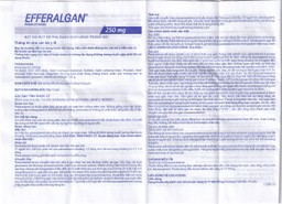 Bột sủi Efferalgan 250mg UPSA SAS giảm đau, hạ sốt (12 gói)