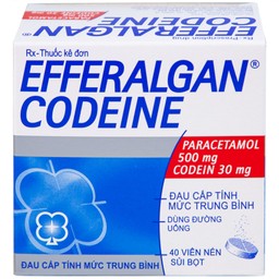Viên sủi Efferalgan Codeine giảm đau cấp tính mức độ trung bình (10 vỉ x 4 viên)