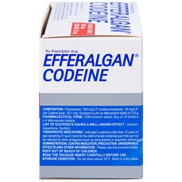 Viên sủi Efferalgan Codeine giảm đau cấp tính mức độ trung bình (10 vỉ x 4 viên)