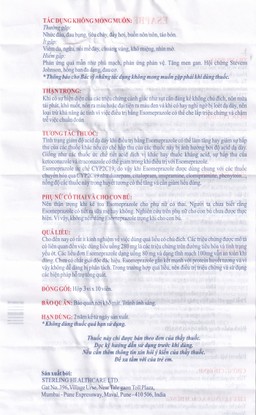 Thuốc Esapbe 40 Sterling Healthcare điều trị trào ngược dạ dày thực quản (3 vỉ x 10 viên)