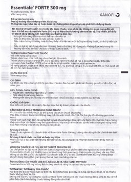 Thuốc Essentiale Forte 300mg Natterman cải thiện các triệu chứng bệnh lý gan (5 vỉ x 10 viên)