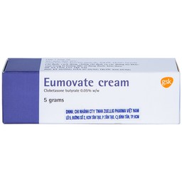 Kem Eumovate Cream GSK giảm các triệu chứng viêm và ngứa các bệnh về da (5g)