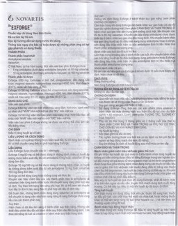 Thuốc Exforge 5mg/80mg Novartis điều trị tăng huyết áp vô căn (2 vỉ x 14 viên)