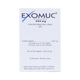 Cốm Exomuc Bouchara điều trị rối loạn chất tiết phế quản (30 gói)