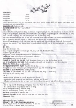 Thuốc nhỏ mắt Eyelight Vita DHG cung cấp Vitamin cho mắt (10ml)