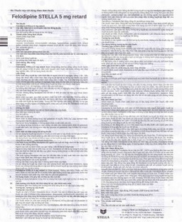 Thuốc Felodipine Stella 5mg Retard kiểm soát tăng huyết áp (10 vỉ x 10 viên)